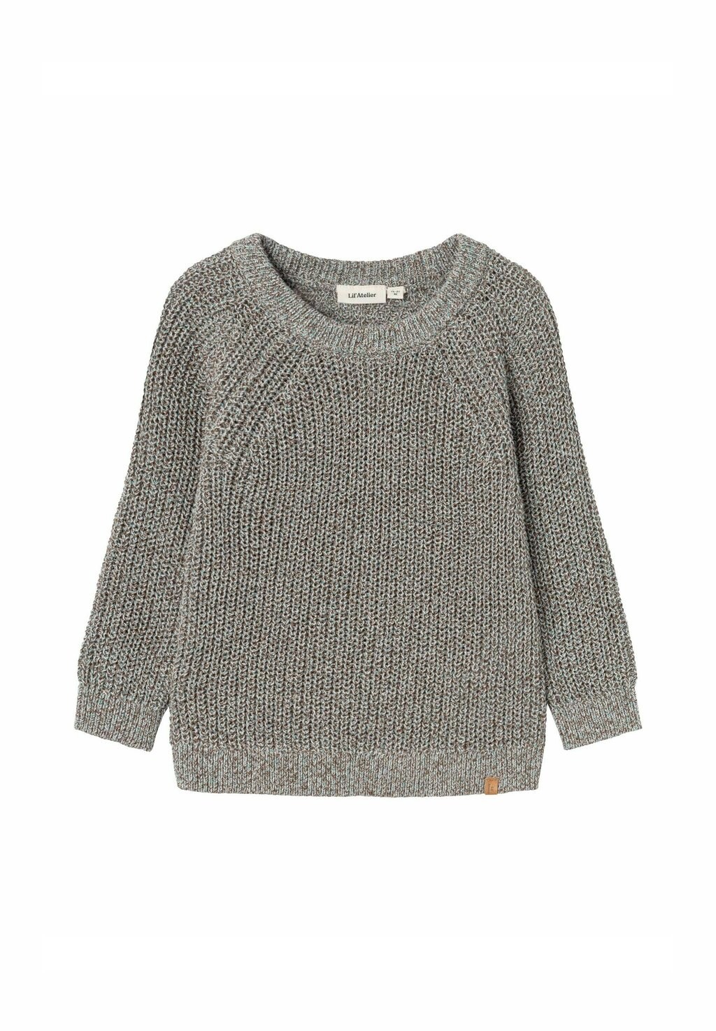 

Вязаный свитер LANGARM Lil' Atelier, серый