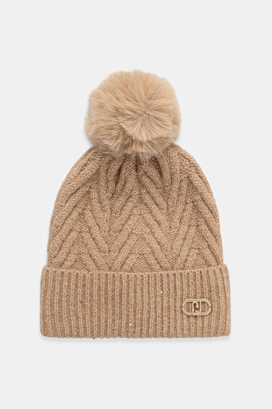 

Шапка из смеси шерсти Liu Jo, бежевый