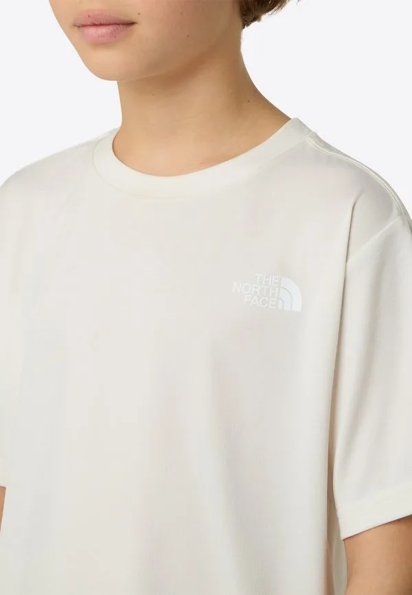 Новая футболка для подростков, спортивная футболка The North Face, White Dune — фото 4