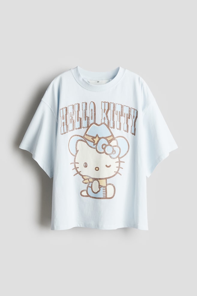 

Хлопковая футболка с принтом H&M, мультиколор
