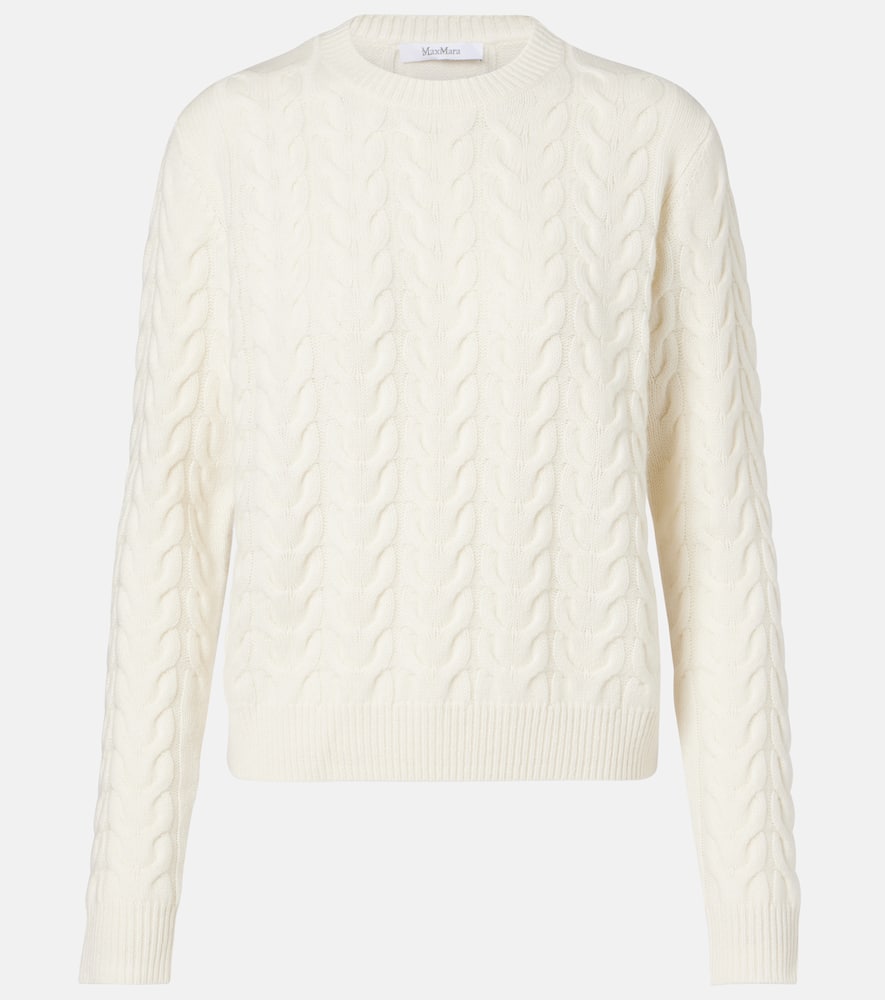 

Арамис свитер из кашемира с узором кос Max Mara, Bianco