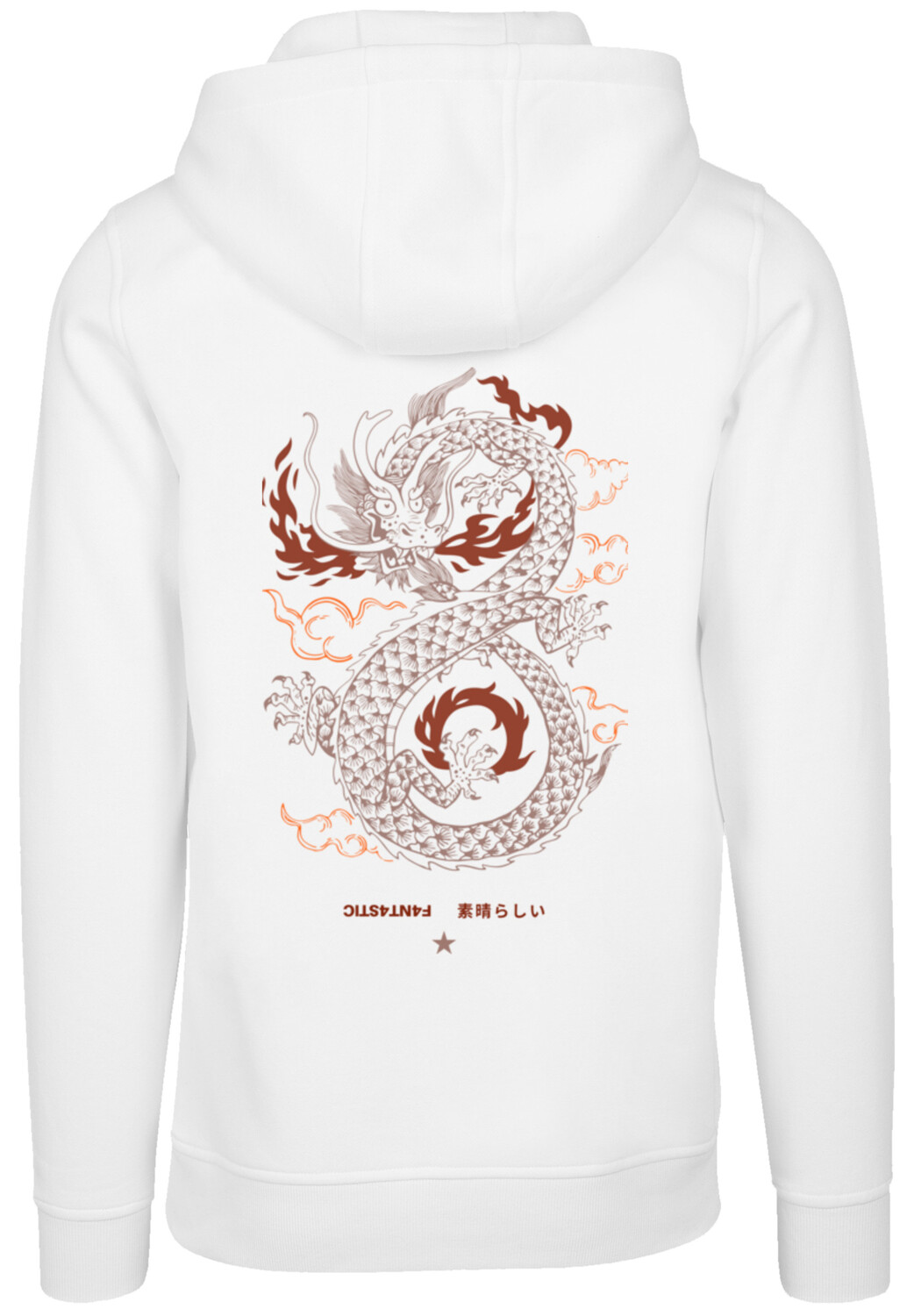 

Пуловер F4NT4STIC Hoodie Dragon fire, белый