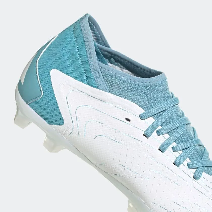 Футбольные бутсы Adidas Predator 18.4 FxG для мальчиков, белый/серый/синий — фото 4