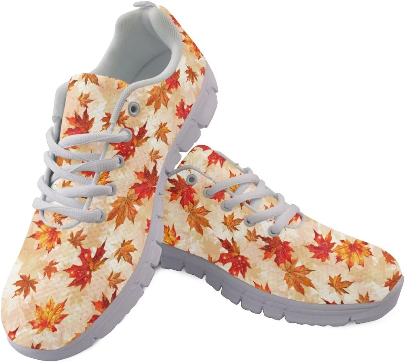 

Женские слипоны кроссовки для ходьбы, тенниса и бега, весенне-летние цветочные кроссовки, легкие Getelinseng, Maple Music Note