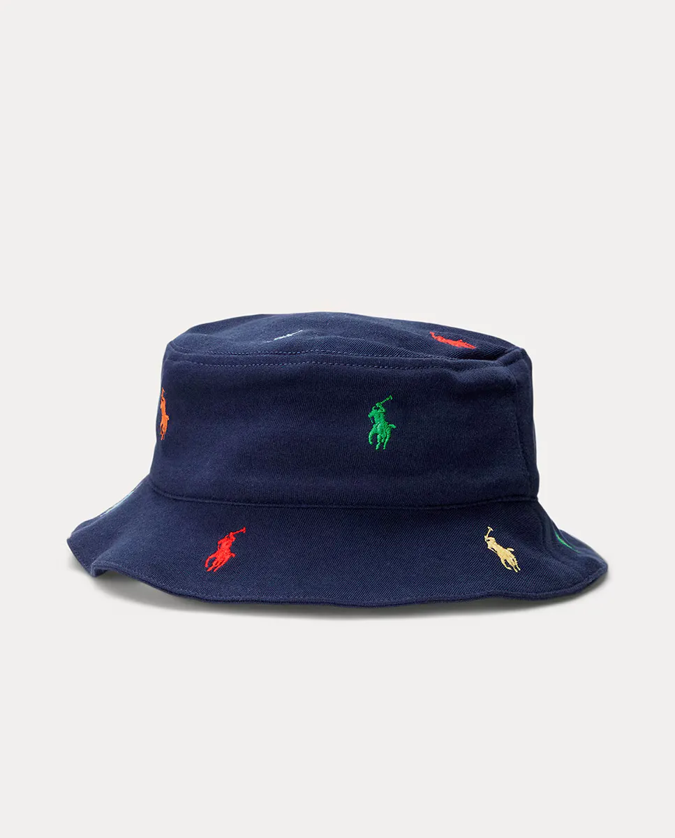 

Мальчик рыбацкая шапка с лошадкой Polo Ralph Lauren, тёмно-синий