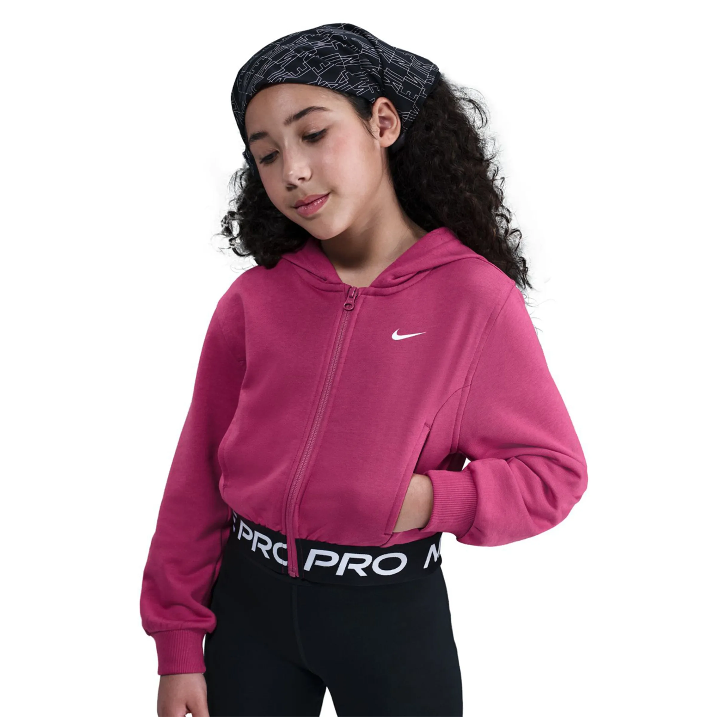 Детская толстовка Pro Dri-FIT Fleece Nike, красный — фото 3