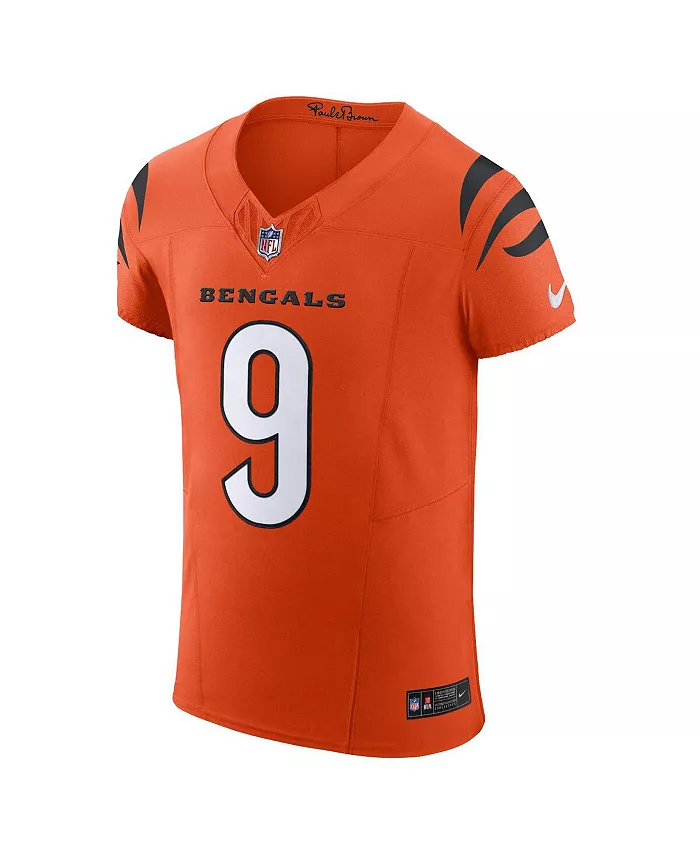 Мужская оранжевая футболка Cincinnati Bengals Vapor F.U.S.E. Elite Джо Берроу Nike — фото 3