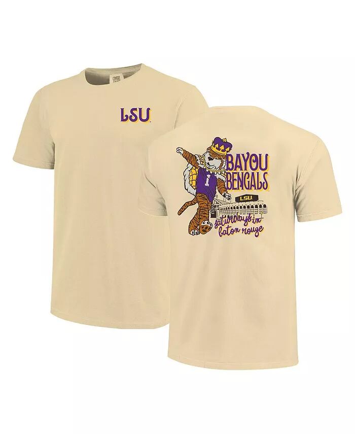 

Футболка Big Boys and Girls Cream LSU Tigers Hyperlocal Comfort Colors Image One