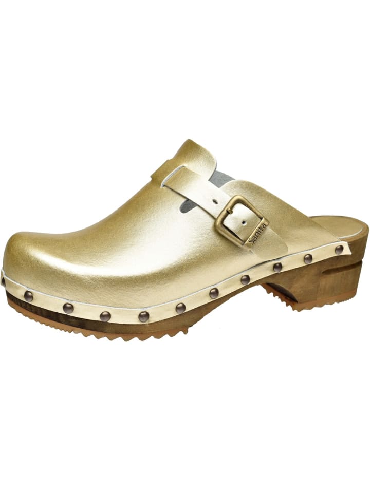 Сабо Wood-Krisla Open Sanita Comfortwear, золотой