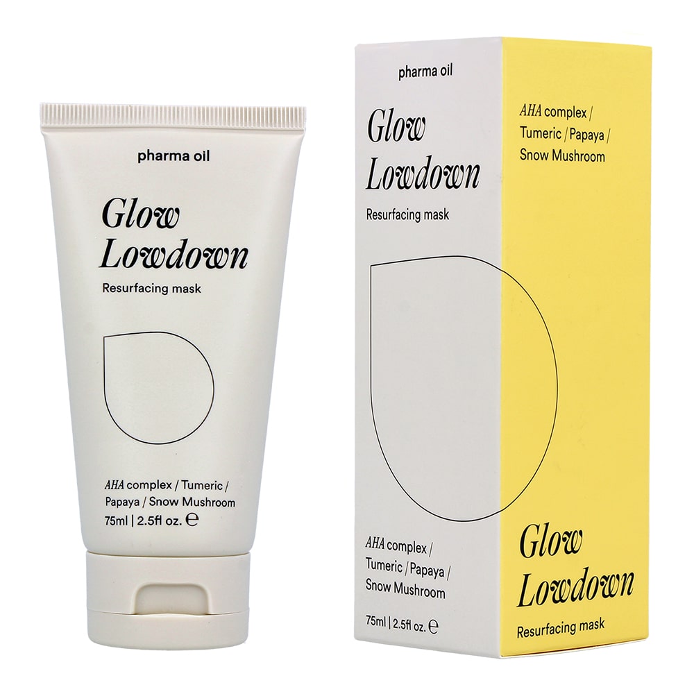 

Маска для лица с AHA-кислотами glow lowdown resurfacing mask Pharma Oil, 75 мл