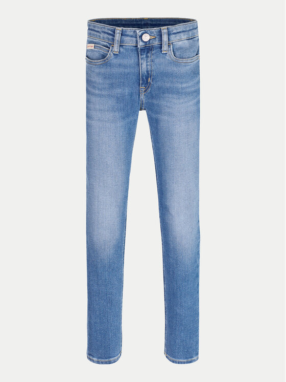 Обтягивающие джинсы IG0IG02707 Calvin Klein Jeans, синий — фото 4