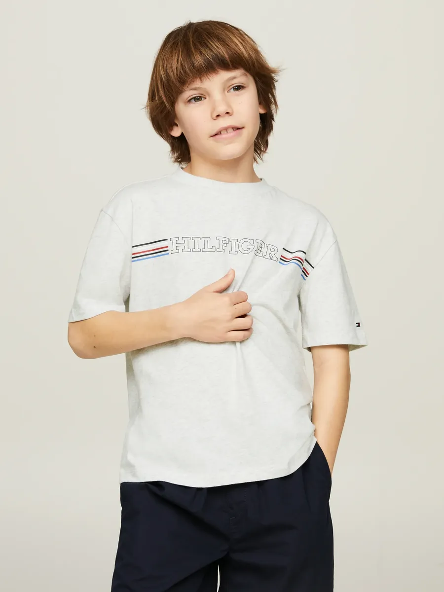 

Футболка Tommy Hilfiger "STRIPE CHEST HILFIGER", дети до 16 лет, серый