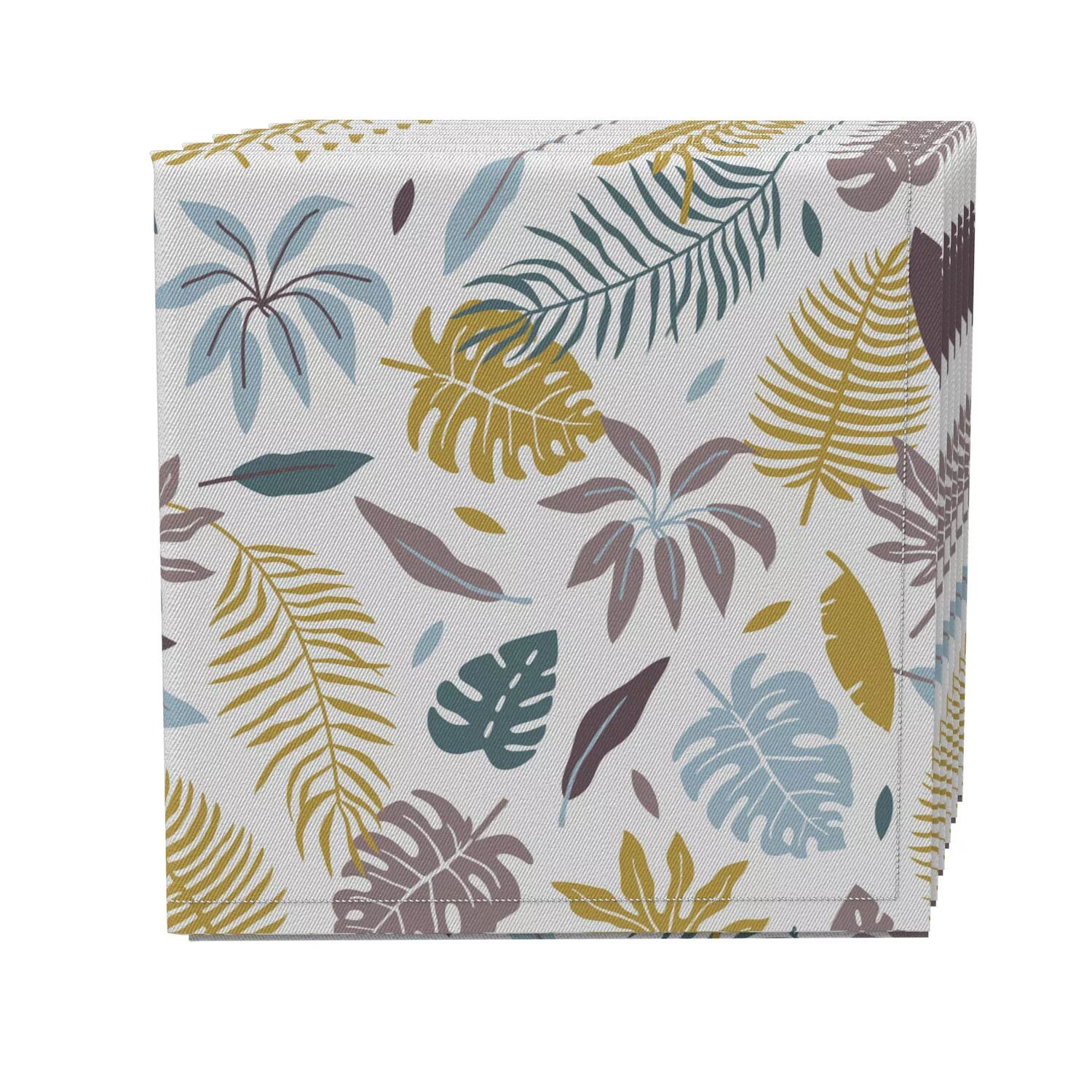 

Набор салфеток из 4 шт., 100% хлопок, 20x20 дюймов, Paradise Palm