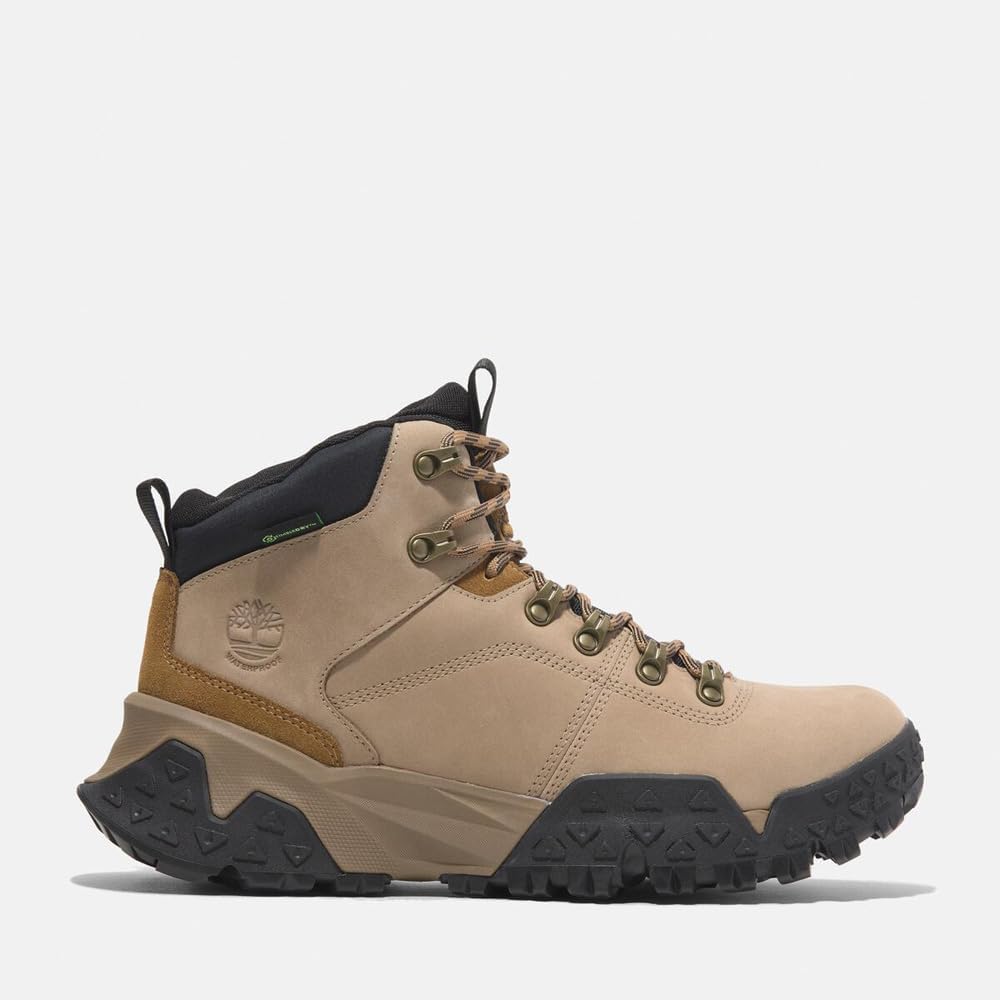 Timberland мужские Motion Scramble Mid Lace Up Waterproof походные ботинки, Medium Beige Nubuck — фото 2