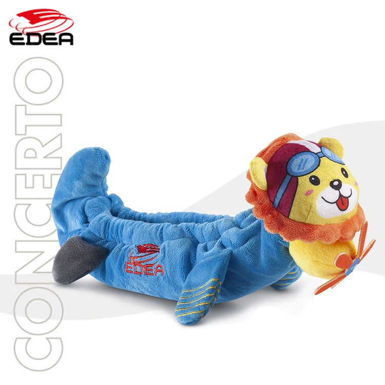 

EDEA Детский набор для фигурного катания Italian Figure Skating Ice Skate Set, плюшевые коньки с животными и полотенцем для впитывания влаги, Little Lion Leo