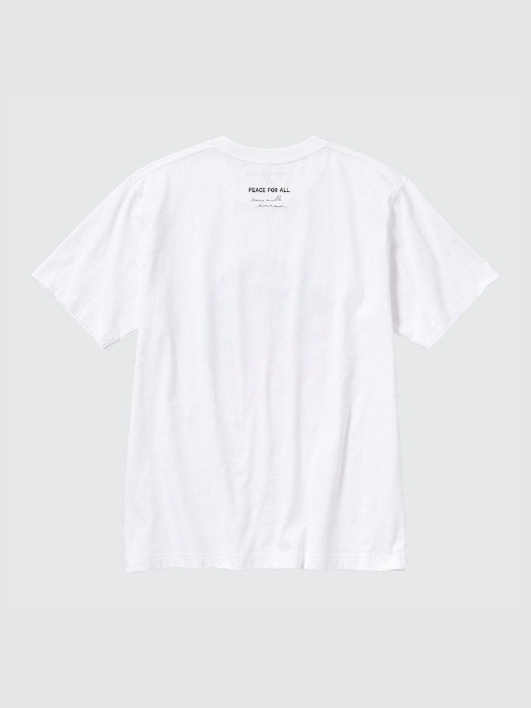 Футболка с рисунком «Мир для всех» Эммануэль Муро Uniqlo, цвет 00 белый — фото 3