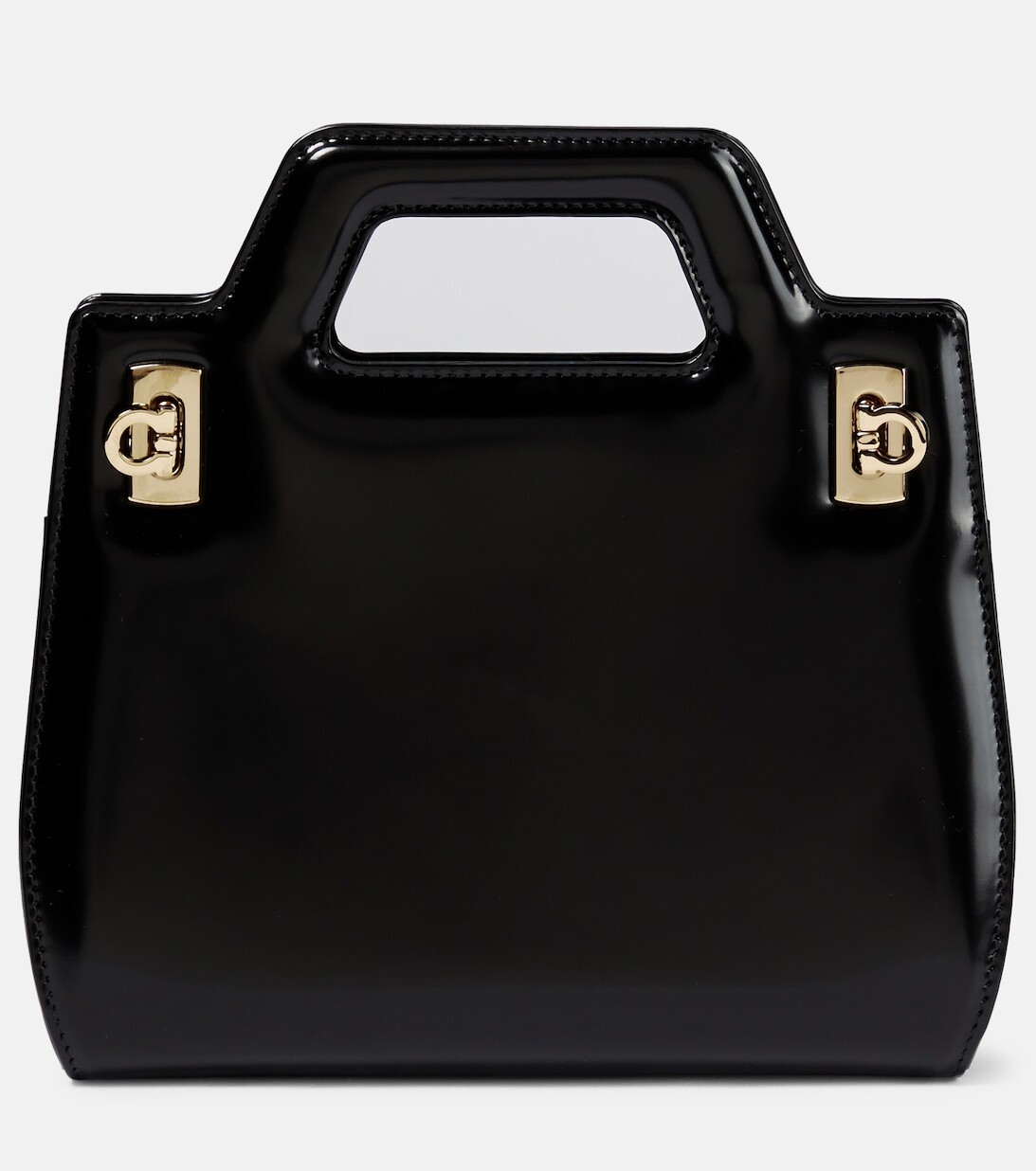 

Сумка-тоут Wanda Mini из кожи Ferragamo, черный