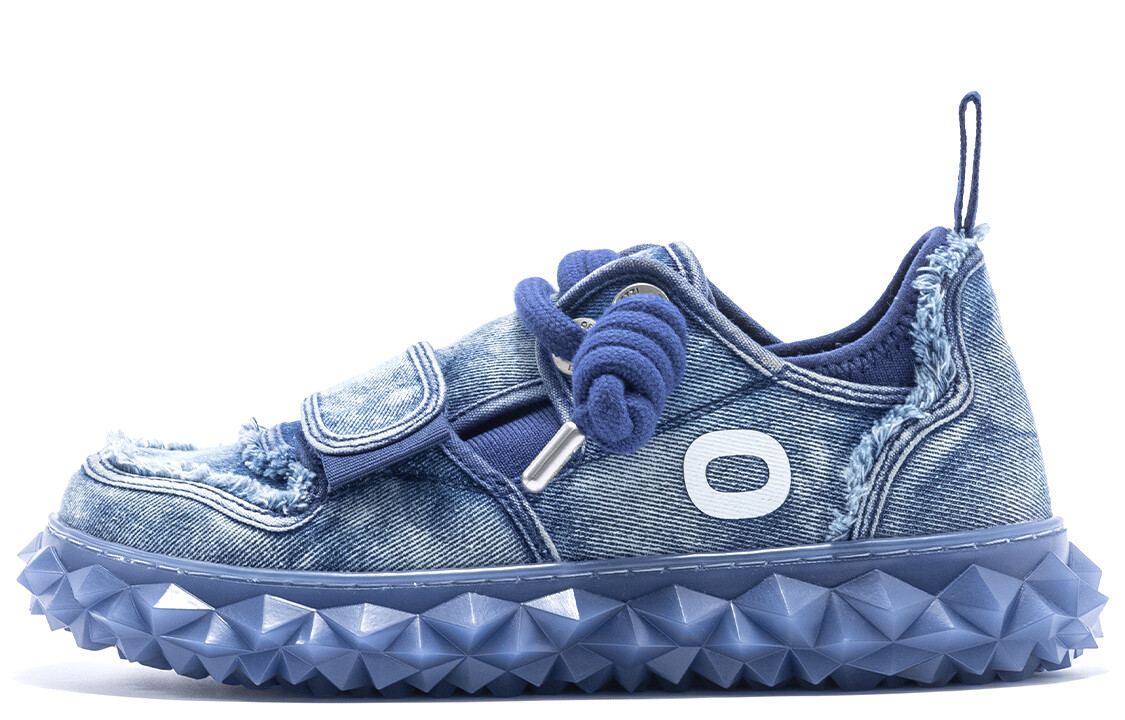 

Кроссовки OETZI New Iceberg Series Skateboarding Shoes Unisex Low-top Denim Blue, синий