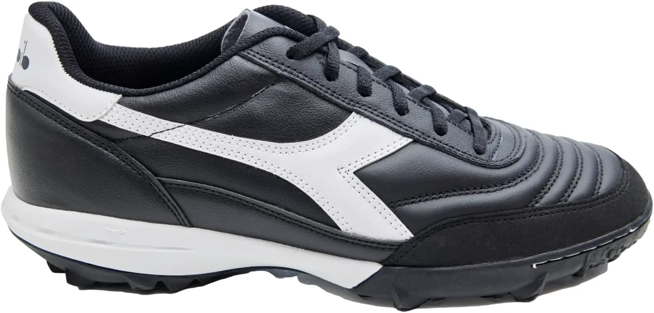 

Футбольные бутсы Diadora Calcetto LT для игры на искусственном газоне - натуральная кожа, улучшенная амортизация, резина с повышенной износостойкостью, искусственный газон, оптимальное сцепление и стабильность, черно-белый