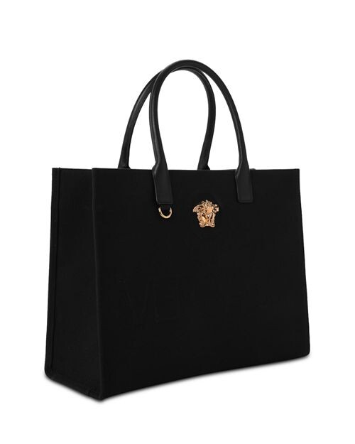 Холщовая большая сумка La Medusa Versace, цвет Black — фото 3