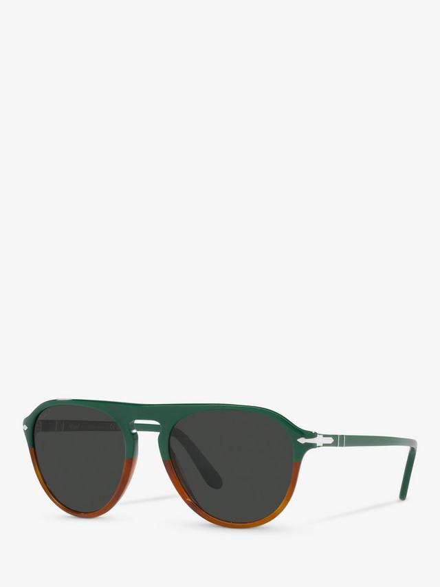 

Солнцезащитные очки-авиаторы po3302s унисекс Persol, цвет Green/Havana Chiara