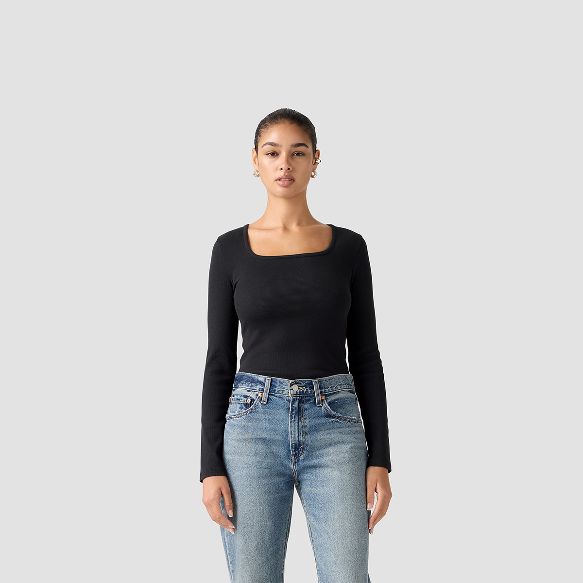 Levis Футболка Women's Black Crew Neck — фото 3