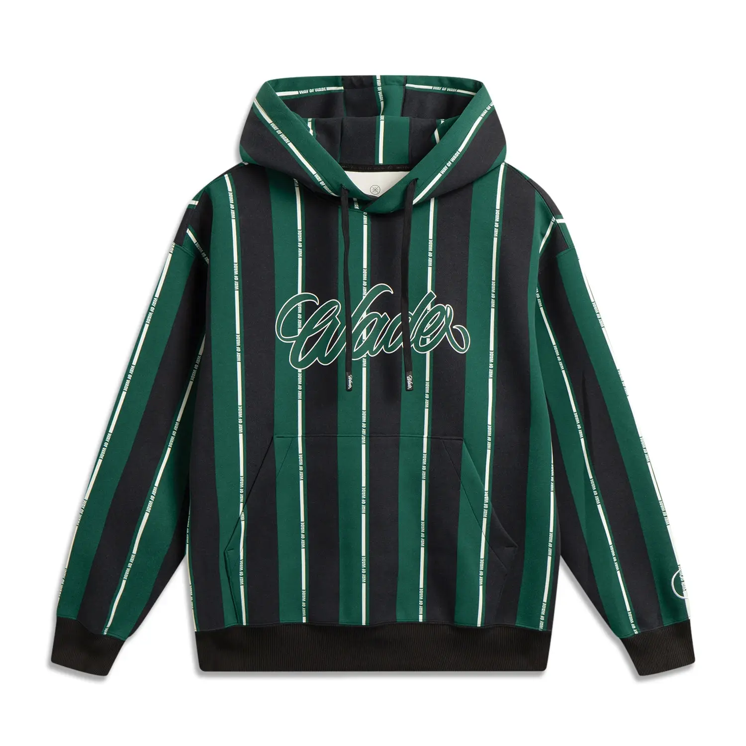 

Толстовка Li-Ning x Jay Flow мужская, rainforest зеленый/черный/standard белый all over print