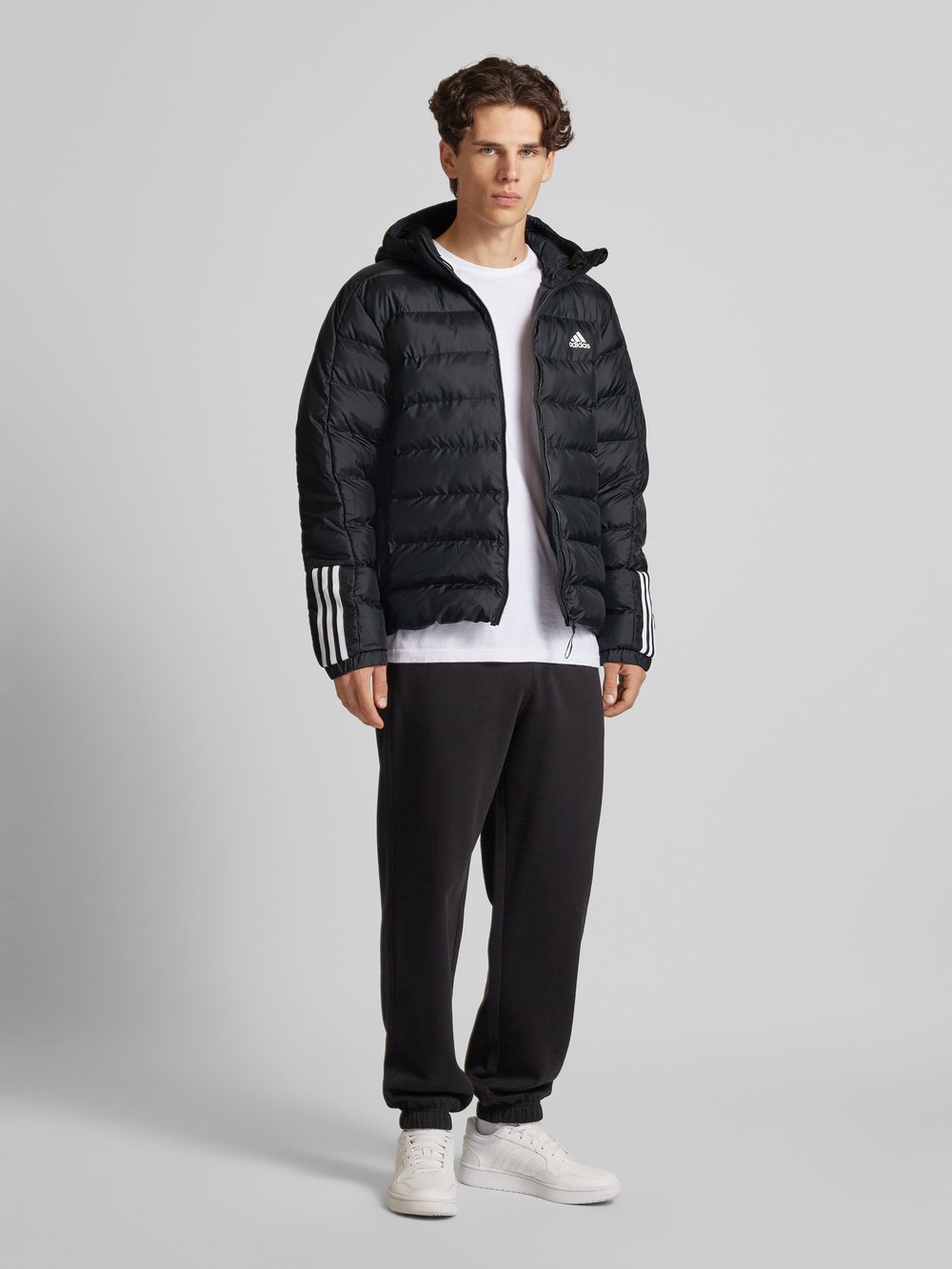 

Стеганая куртка с этикеткой, модель «ITAVIC» ADIDAS SPORTSWEAR, черный