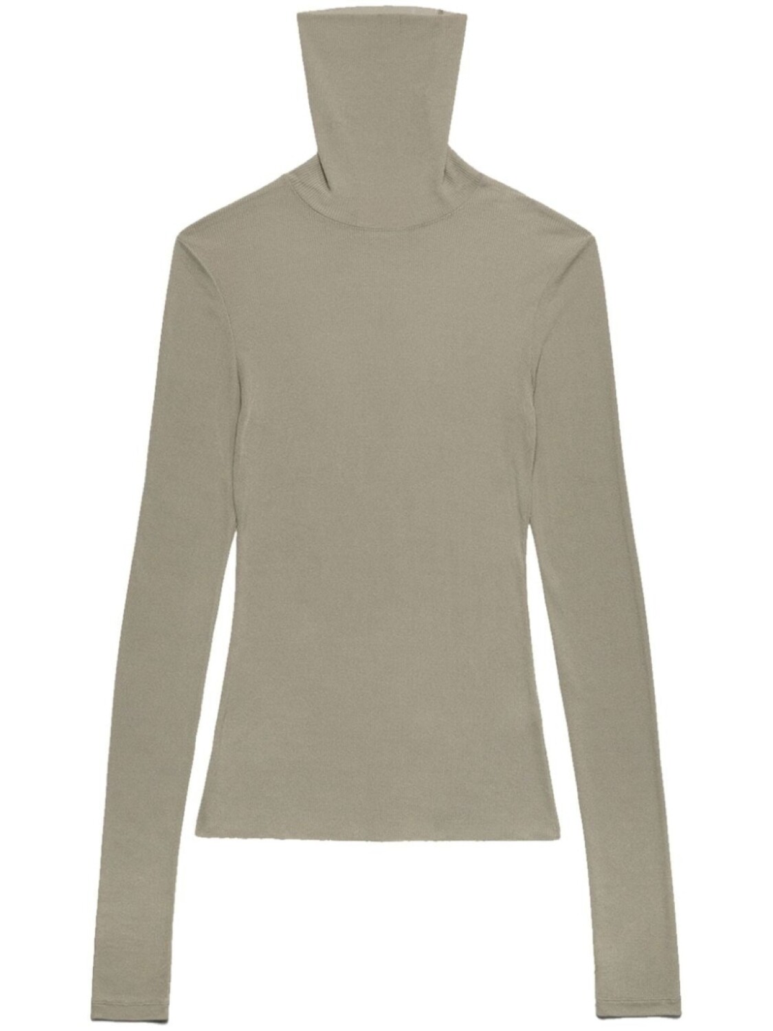 

AMI Paris fine-ribbed roll-neck sweatshirt, нейтральный цвет