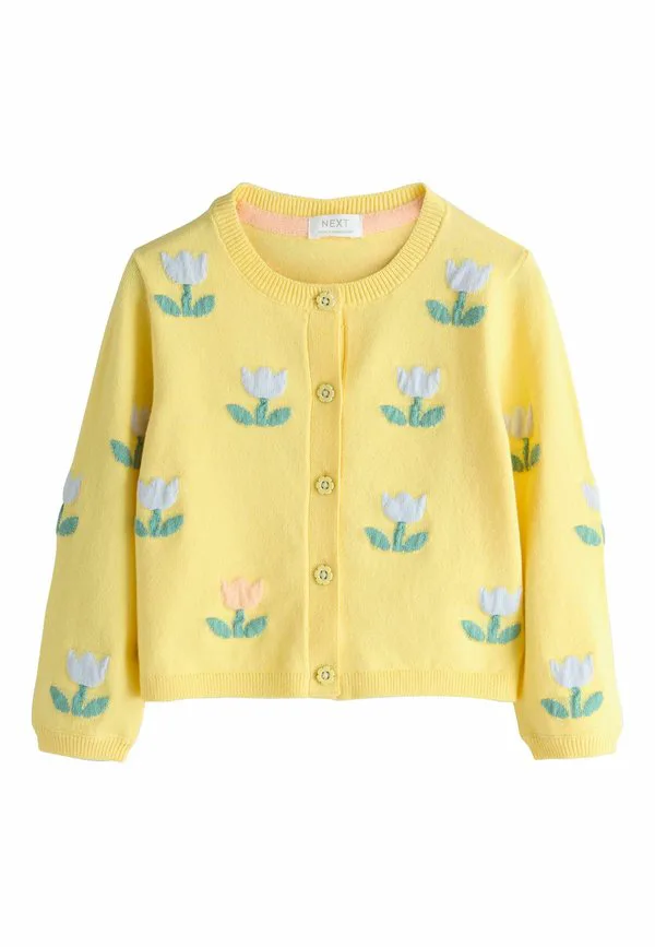 Кардиган прямого кроя Next, Yellow Tulip