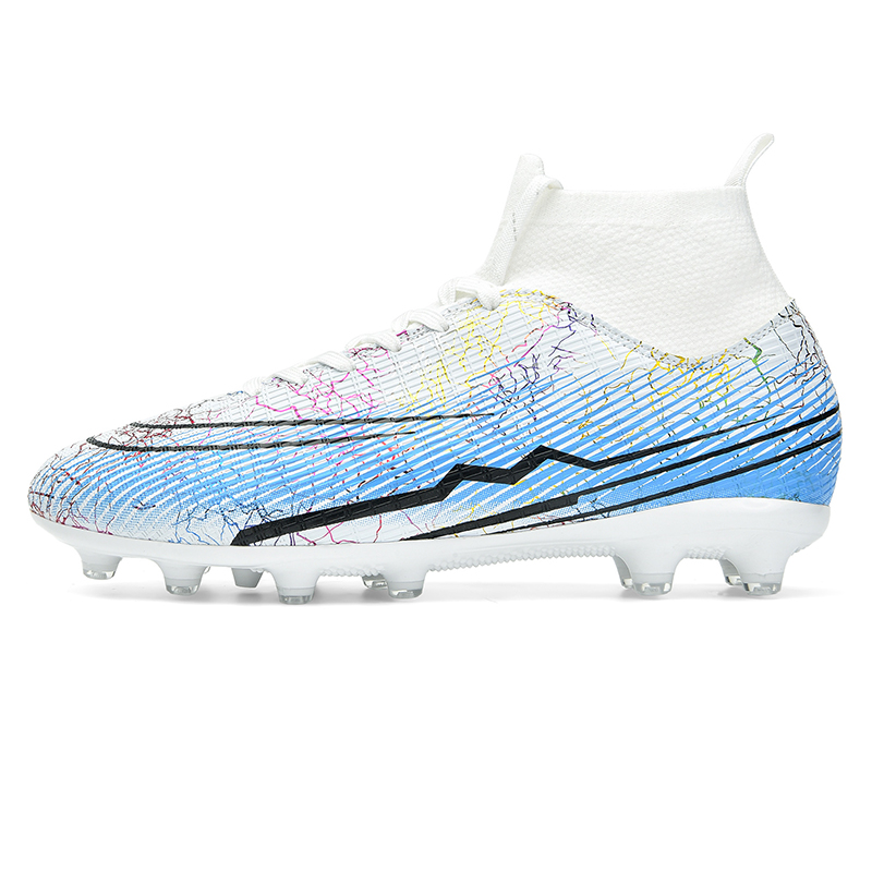 

TONYBEAR Унисекс футбольные бутсы высокие красно-черно-белые белые, цвет White