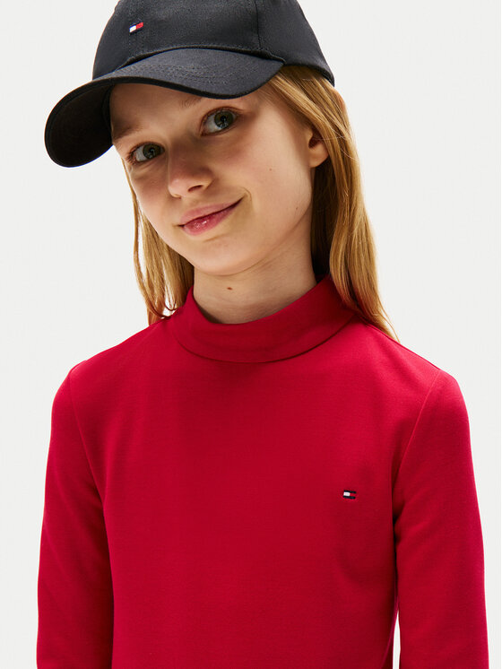 Повседневное платье regular fit Essential Skater KG0KG08790 D Tommy Hilfiger, красный — фото 4