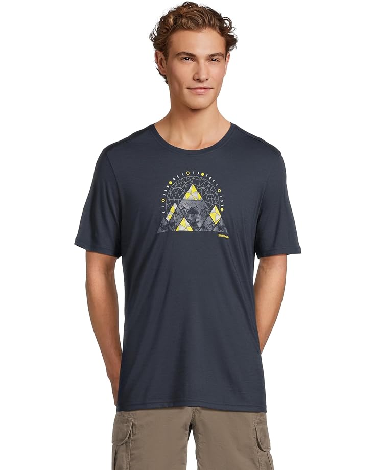 

Футболка Smartwool Geo Phase Active Short Sleeve Graphic Tee, цвет Deep Navy