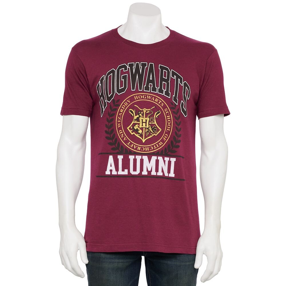 

Мужская футболка Bioworld Harry Potter Hogwarts Alumni Shield с рисунком, цвет Maroon