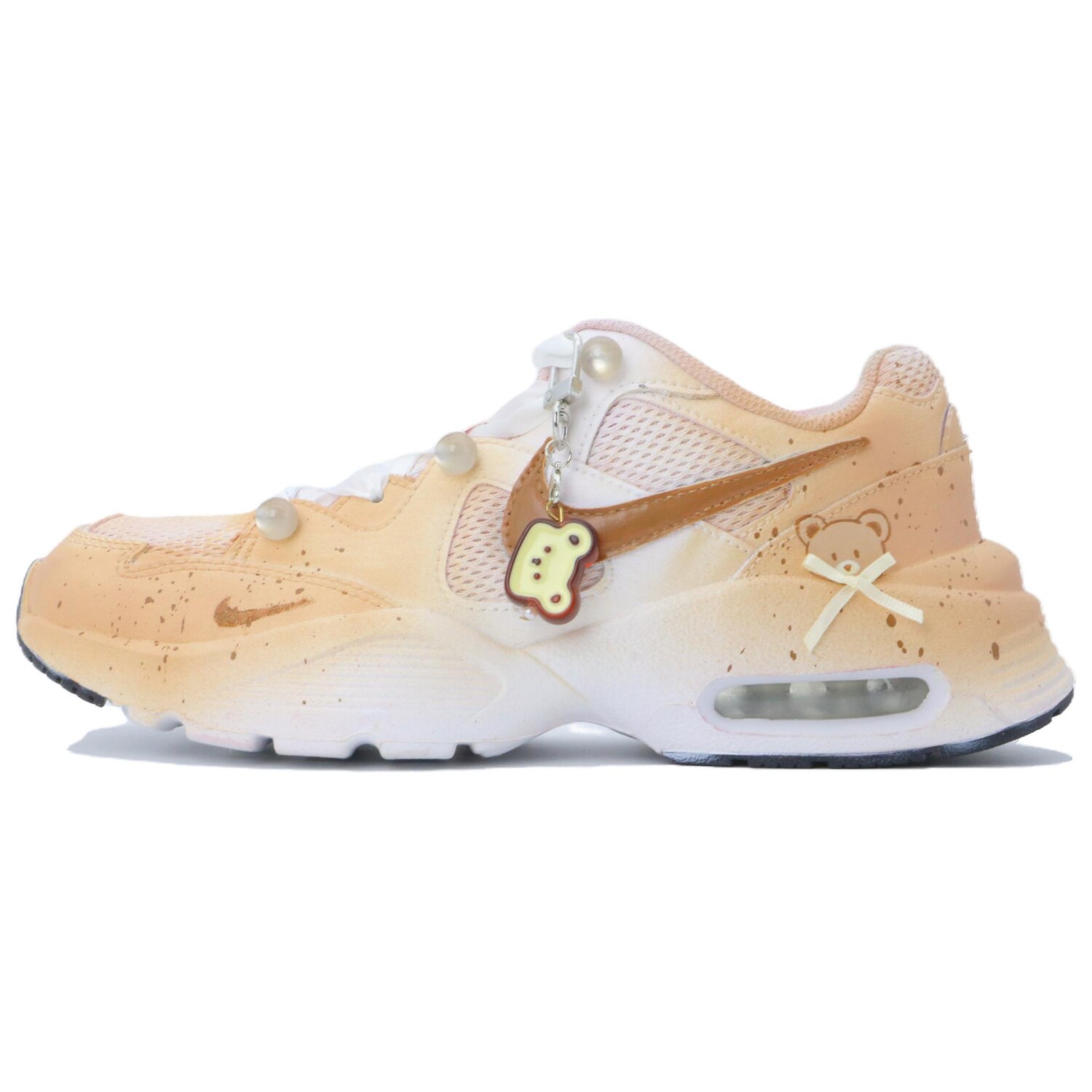 

Кроссовки Air Max Fusion Lifestyle женские с низким верхом желто-белого цвета Nike, Белый, Кроссовки Air Max Fusion Lifestyle женские с низким верхом желто-белого цвета Nike