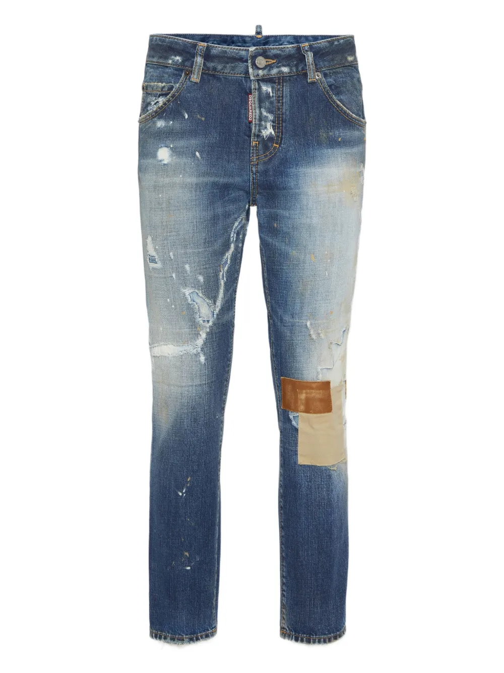 

Джинсы скинни с эффектом потертости DSQUARED2, синий