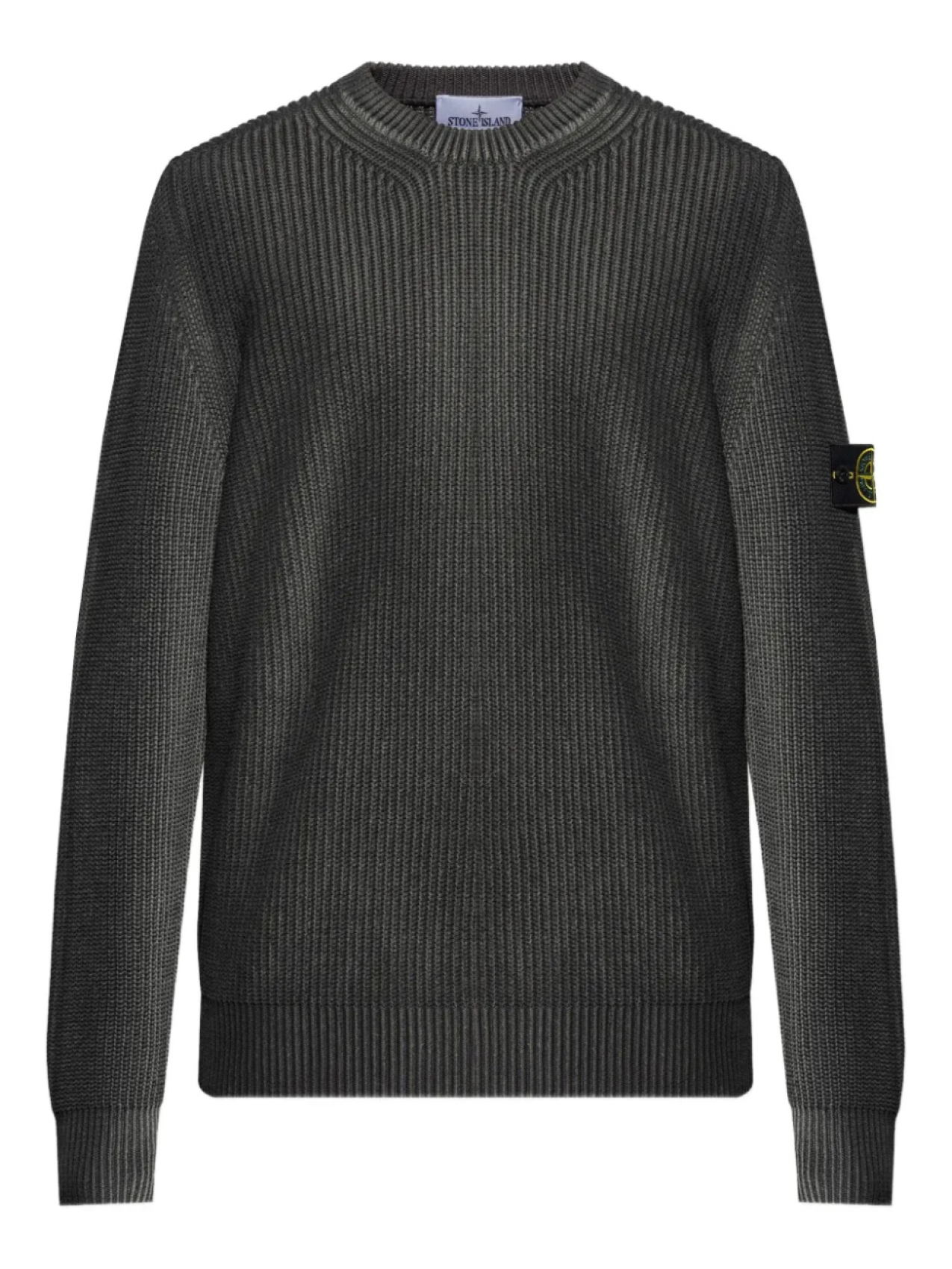 

Свитер с нашивкой-логотипом Stone Island, серый