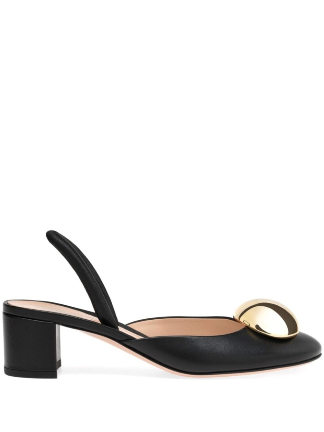 Gianvito Rossi туфли Sphera 45 с ремешком на пятке, черный