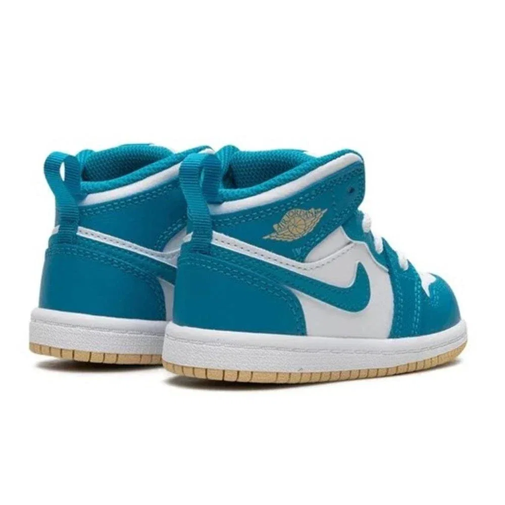 Кроссовки Nike Air Jordan Mid SE DQ8425-400 Aquatone Lifestyle Shoes HTAT132, синий — фото 3