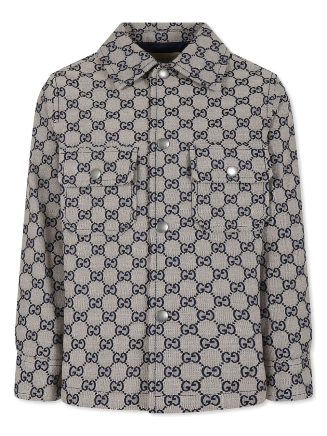 

Куртка из парусины Gucci Kids GG, серый