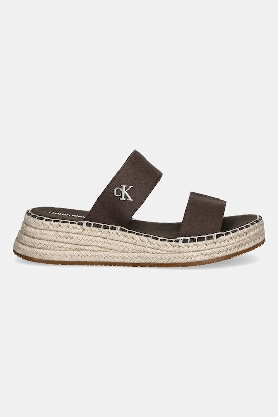 Спортивные шлепанцы SPORTY ROPE MG LTH WEBBING Calvin Klein Jeans, коричневый — фото 2