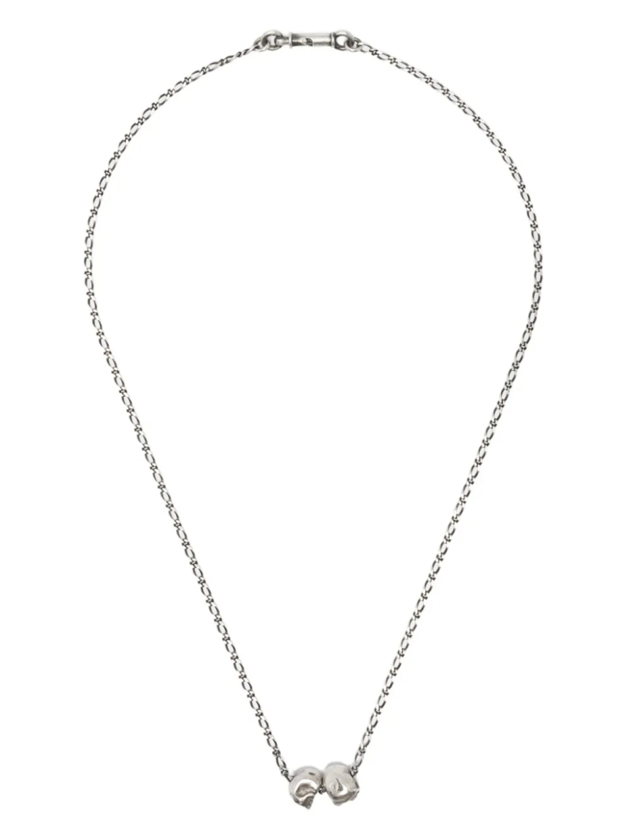 

WERKSTATT:MÜNCHEN колье с двумя черепами Werkstatt:Munchen, серебряный