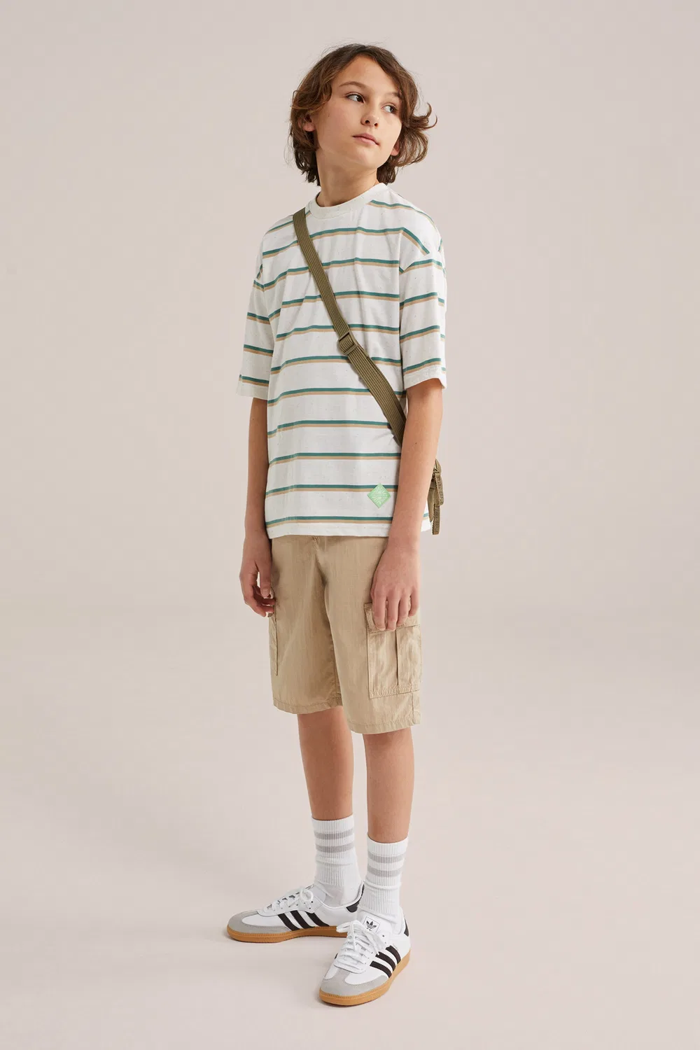 Брюки свободного кроя We Fashion, Beige — фото 4