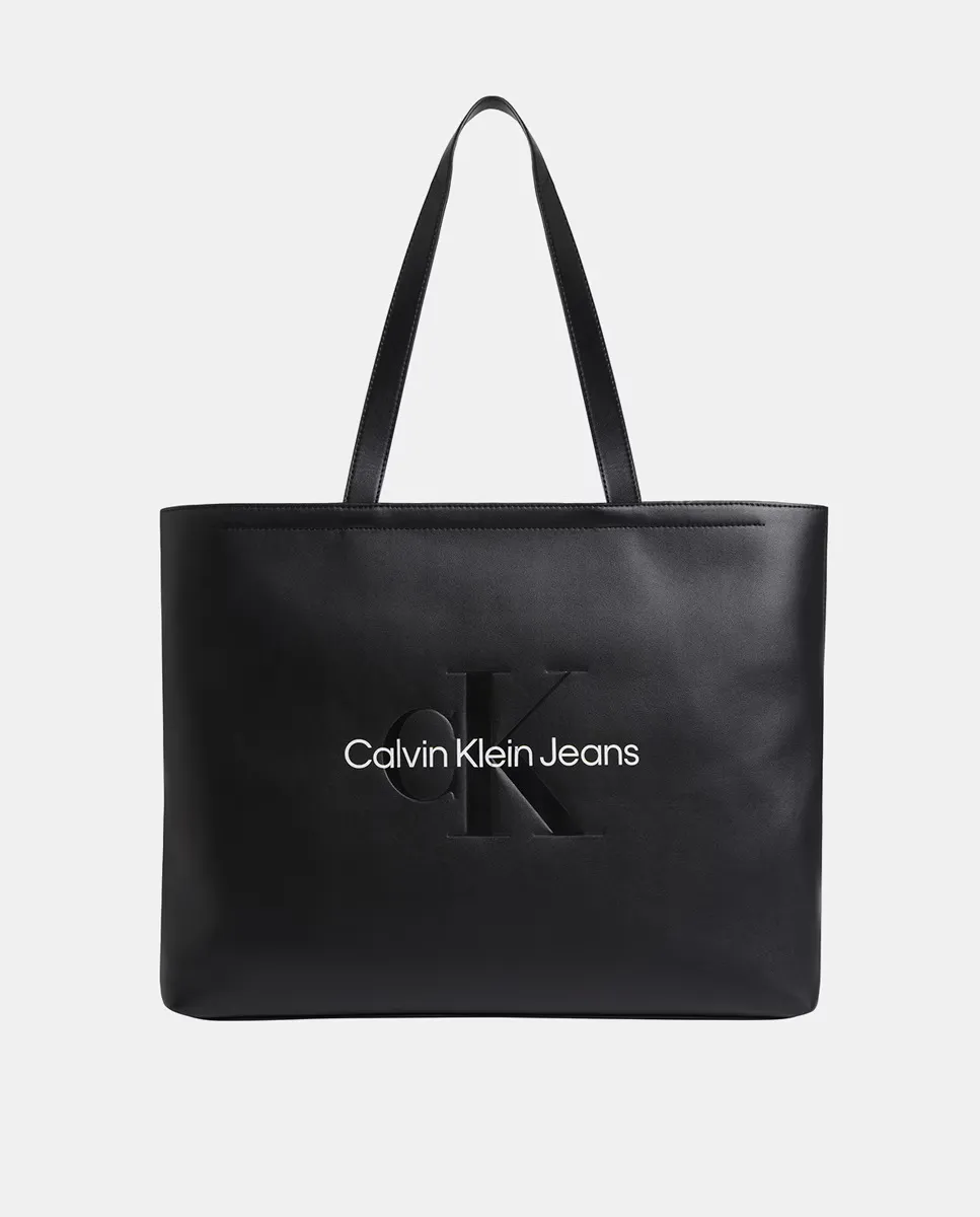 

Классическая сумка-шоппер Calvin Klein, чёрный, Черный, Классическая сумка-шоппер Calvin Klein, чёрный
