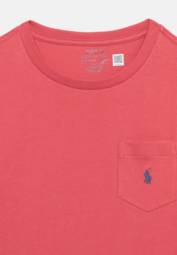 Футболка базовая Polo Ralph Lauren, небесно-красный — фото 4