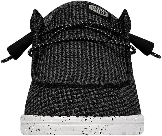 Мужские лоферы без шнурков HEYDUDE Wally Sport Mesh, белый/черный — фото 4