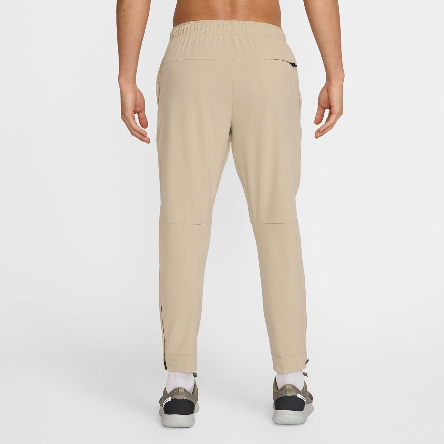 Мужские зауженные брюки Nike Dri-fit Unlimited, Desert Khaki/Black/Desert Khaki — фото 3