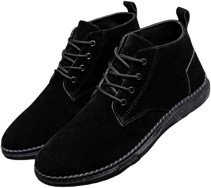 

Мужские повседневные модные ботинки Clolinde однотонного цвета на шнуровке, черный