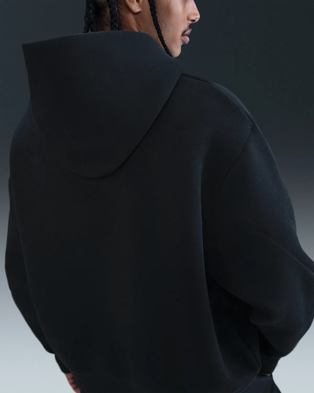 Мужская худи с отражающими элементами Nike Tech, Black/Black — фото 2