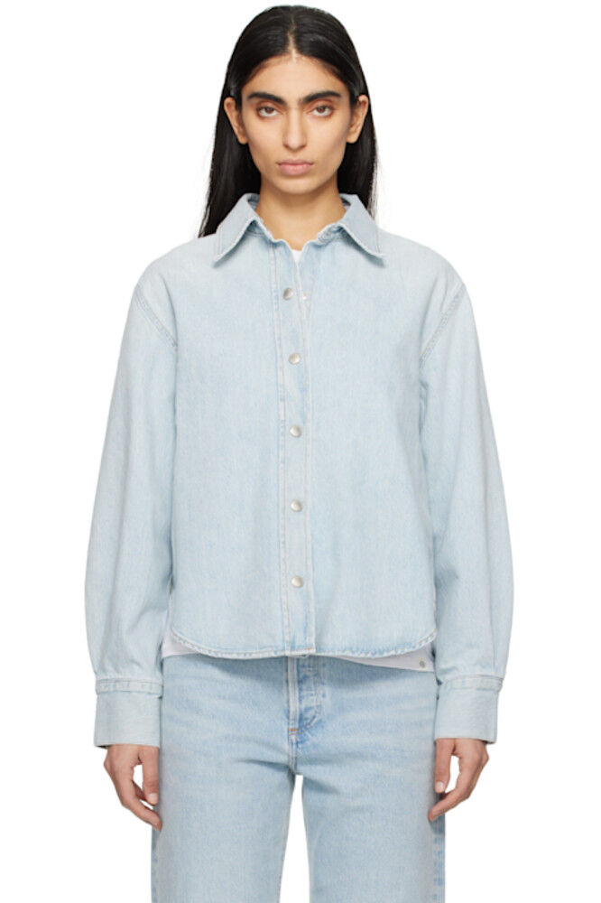 

Синяя рубашка «Лавр» AGOLDE